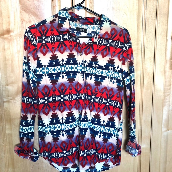 Western Urban Outfitters Button-Down - Picture 1 of 2